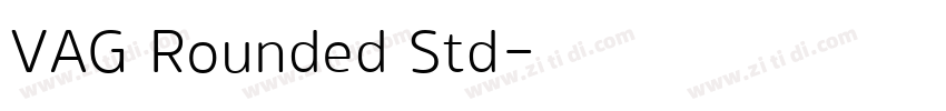 VAG Rounded Std字体转换